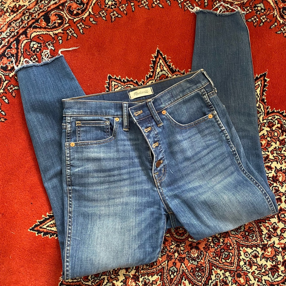 Madewell 10” high-rise skinny crop jeans
